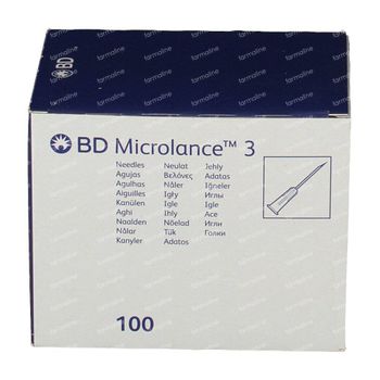 BD Microlance 3 Aiguilles 23G 1/4 RB 0,6x30 Mm Bleu 100 st