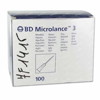 BD Microlance 3 Aiguilles 23G 1 RB 0.6x25Mm Bleu 10 st