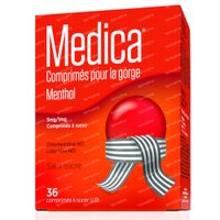 Medica Comprimés pour la Gorge Menthol Mal de Gorge 36 comprimés à sucer