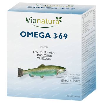 ViaNatura Omega 3 6 9 80 capsules