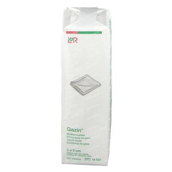 Gazin Gaaskompres 5 x 5cm 18501 100 st