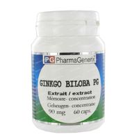 Pharmagenerix Ginkgo Biloba Pg 60 capsules