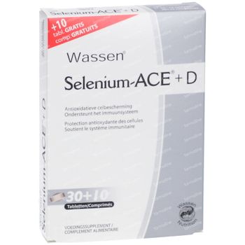 Selenium ACE+D + 10 Comprimés GRATUIT 30+10 comprimés