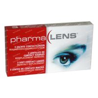 PharmaLens Lentilles (mois) (Dioptrie -1.25) 3  lentilles