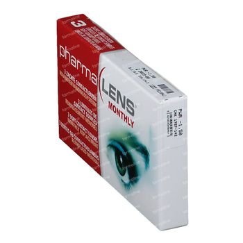 PharmaLens Lentilles (mois) (Dioptrie -1.50) 3 lentilles
