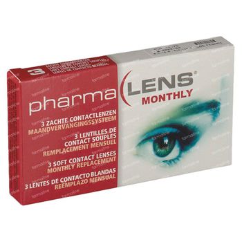 PharmaLens Lentilles (mois) (Dioptrie -1.75) 3 lentilles