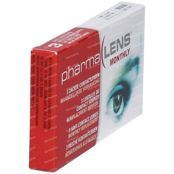 PharmaLens Lentilles (mois) (Dioptrie -2.00) 3 lentilles