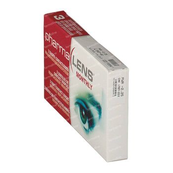 PharmaLens Lentilles (mois) (Dioptrie -2.25) 3 lentilles