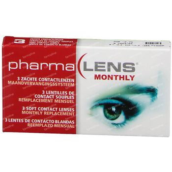 PharmaLens Lentilles (mois) (Dioptrie -2.75) 3 lentilles