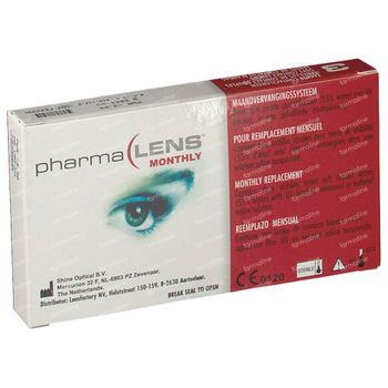 PharmaLens Lentilles (mois) (Dioptrie -3.50) 3 lentilles