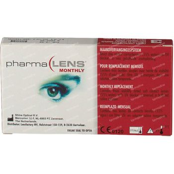PharmaLens Lentilles (mois) (Dioptrie -3.50) 3 lentilles