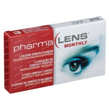 PharmaLens Lentilles (mois) (Dioptrie -4.50) 3 lentilles