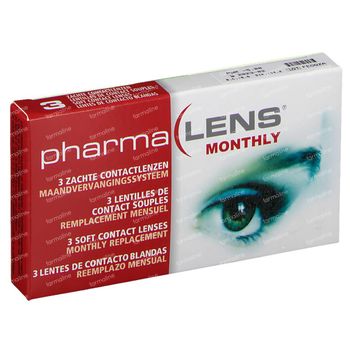 PharmaLens Lentilles (mois) (Dioptrie -5.00) 3 lentilles