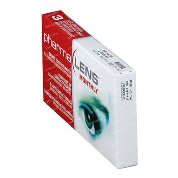 PharmaLens Lentilles (mois) (Dioptrie -5.50) 3 lentilles