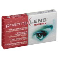 PharmaLens Lentilles (mois) (Dioptrie -6.00) 3  lentilles