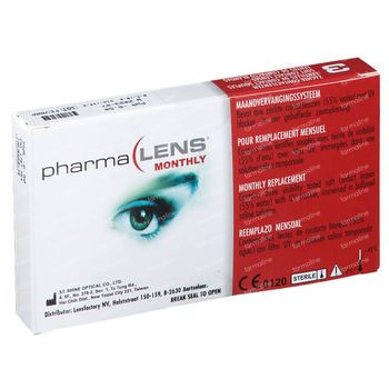PharmaLens Lentilles (mois) (Dioptrie -6.50) 3 lentilles