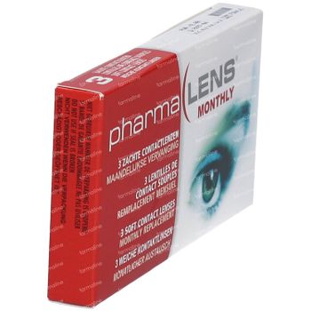 PharmaLens Lentilles (mois) (Dioptrie +2.00) 3 lentilles