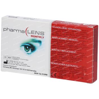 PharmaLens Lentilles (mois) (Dioptrie +2.00) 3 lentilles