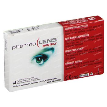 PharmaLens Lentilles (mois) (Dioptrie +3.00) 3 lentilles