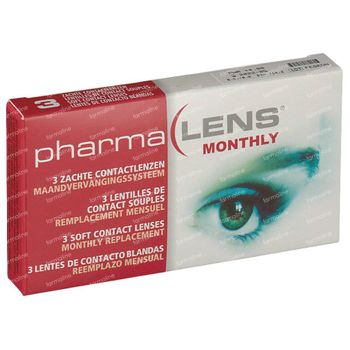 PharmaLens Lentilles (mois) (Dioptrie +4.00) 3 lentilles