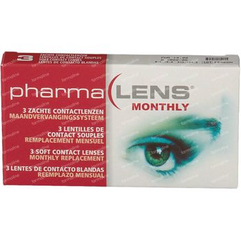 PharmaLens Lentilles (mois) (Dioptrie +4.00) 3 lentilles