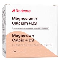 Redcare Magnésium + Calcium + D3 180 capsules