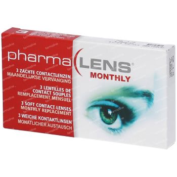 PharmaLens Lentilles (mois) (Dioptrie -4.75) 3 lentilles