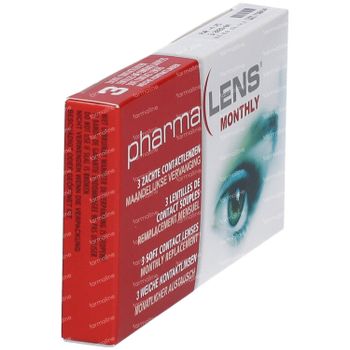 PharmaLens Lentilles (mois) (Dioptrie -4.75) 3 lentilles