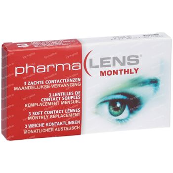 PharmaLens Lentilles (mois) (Dioptrie -5.25) 3 lentilles