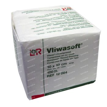 Lohmann & Rauscher Vliwasoft 10x10cm 12064 100 compresses