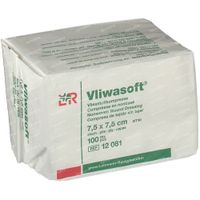Lohmann & Rauscher Vliwasoft 7,5x7,5cm 12081 100 kompressen