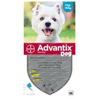 Advantix 100/500 Spot-On Oplossing Hond 4<10kg 4x1,0 ml
