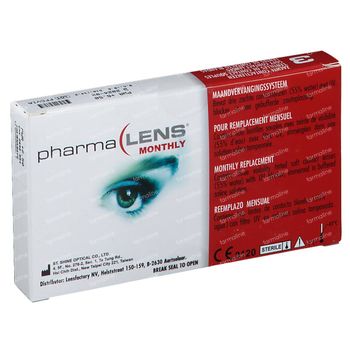 PharmaLens Lentilles (mois) (Dioptrie +6.50) 3 lentilles