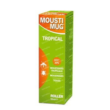 Moustimug Tropical Roller 30% DEET 50 ml rouleau