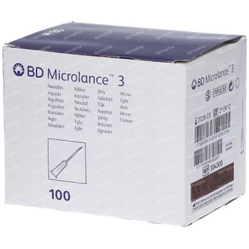 BD Microlance 3 Aiguille 26g 0.45mm x 16mm Brun 100 st