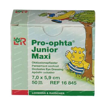 Pro - Optha Junior Maxi Pansement Occlusif 7 x 5,9Cm 50 pièces