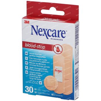 Nexcare Pleisters Blood Stop Strips 3 Maten Assortiment N1730AS 30 stuks