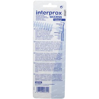 Interprox Access Brosse Interdentaire Conique Bleue 4 pièces