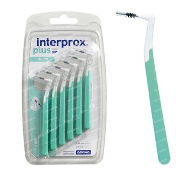 Interprox Plus 90° Micro Interdentale Borsteltjes Groen 6 st
