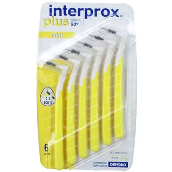 Interprox Plus 90° Mini Brosses Interdentaires Jaune 6 pièces