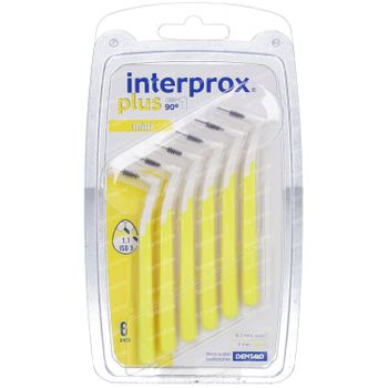 Interprox Plus 90° Mini Interdentale Borsteltjes Geel 6 stuks