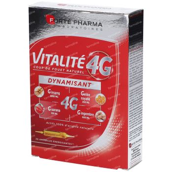 Forté Pharma Vitalité 4G 20x10 ml ampoules
