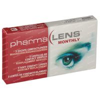 PharmaLens Lentilles (mois) (Dioptrie -9.50) 3 lentilles