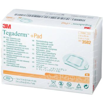 3M Tegaderm + Pad Pansement Transparent avec Compresse Absorbante 5cmx7cm 50 st