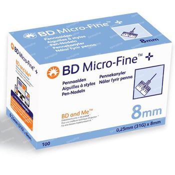 BD Microfine+ Aig. Stylo 8mm 31g 100 st