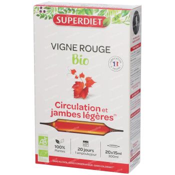 Superdiet Vigne Rouge Bio 20x15 ml