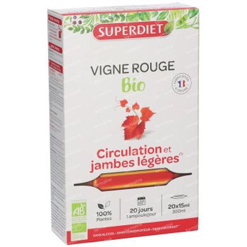 Superdiet Vigne Rouge Bio 20x15 ml