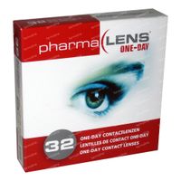 PharmaLens Tageslinsen (Dioptrie: -3.25) 32 kontaktlinsen