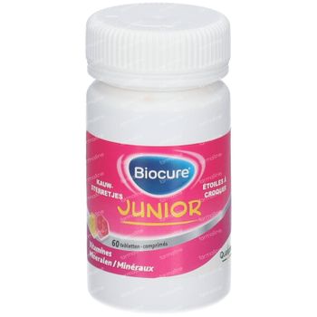 Biocure® Junior Kauwsterretjes - Multivitamine, Groei 60 stuks