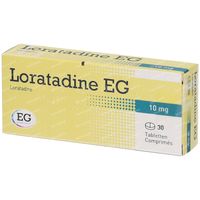 Loratadine 10 mg 30 tabletten